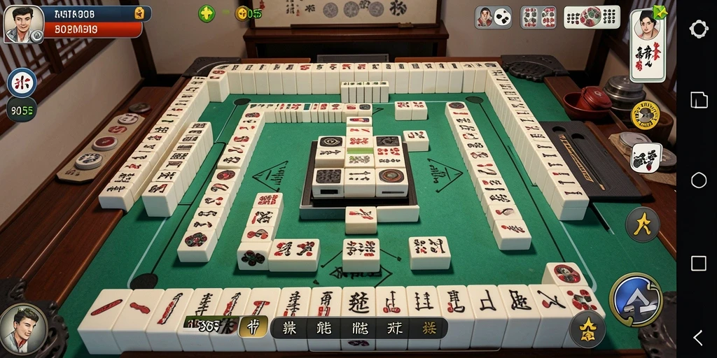 Tampilan gameplay seru dalam permainan Mahjong 8055.