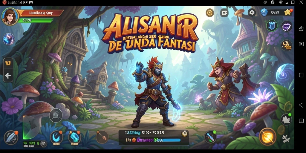Tampilan gameplay ALISANRP yang penuh petualangan di dunia fantastis.