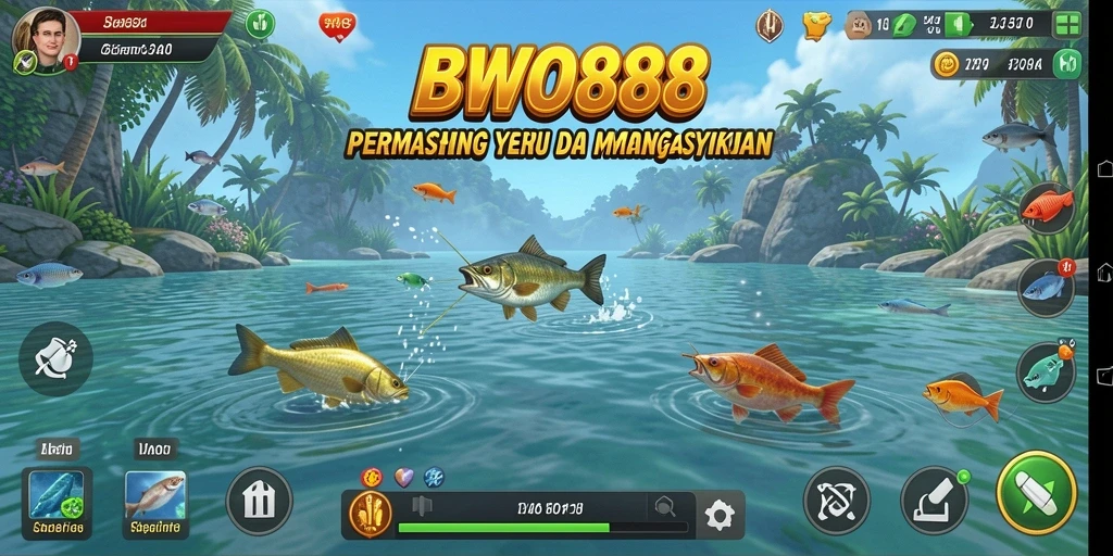 Gameplay BWO888 yang seru dan menyenangkan saat memancing.