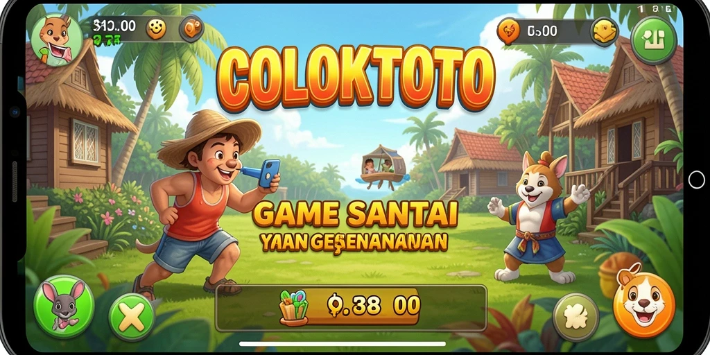 Tampilan gameplay COLOKTOTO yang cerah dan menarik.