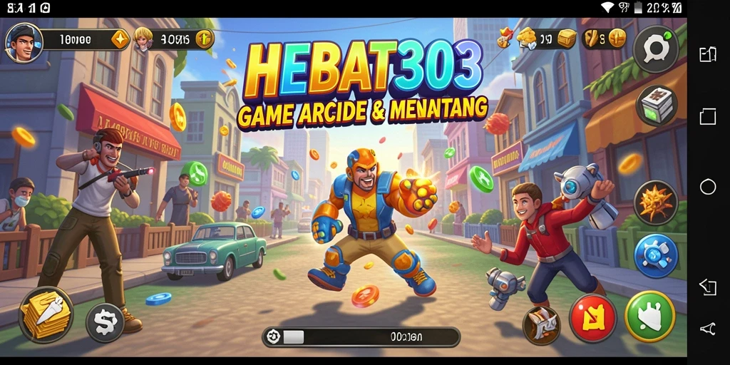 Tampilan gameplay HEBAT303 yang menegangkan dan penuh warna.