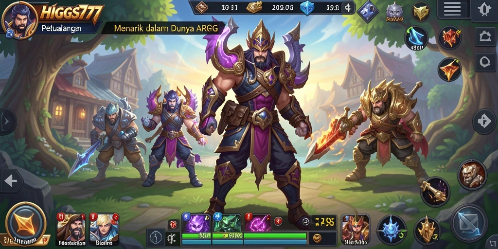 Screenshot gameplay HIGGS777 menampilkan aksi seru dalam petualangan ARPG.