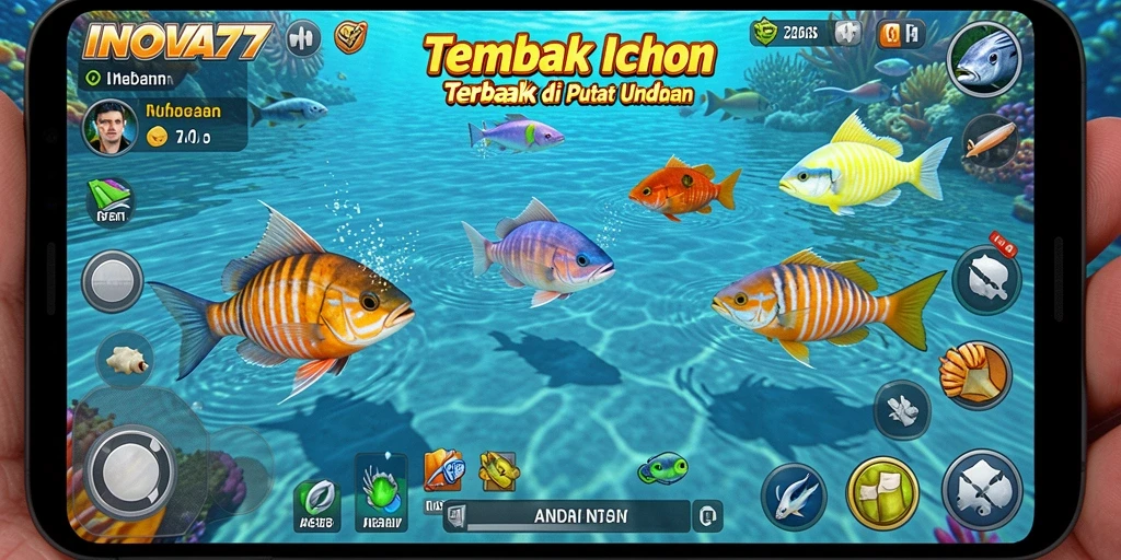 Tampilan menarik dalam permainan Tembak Ikan INOVA77.