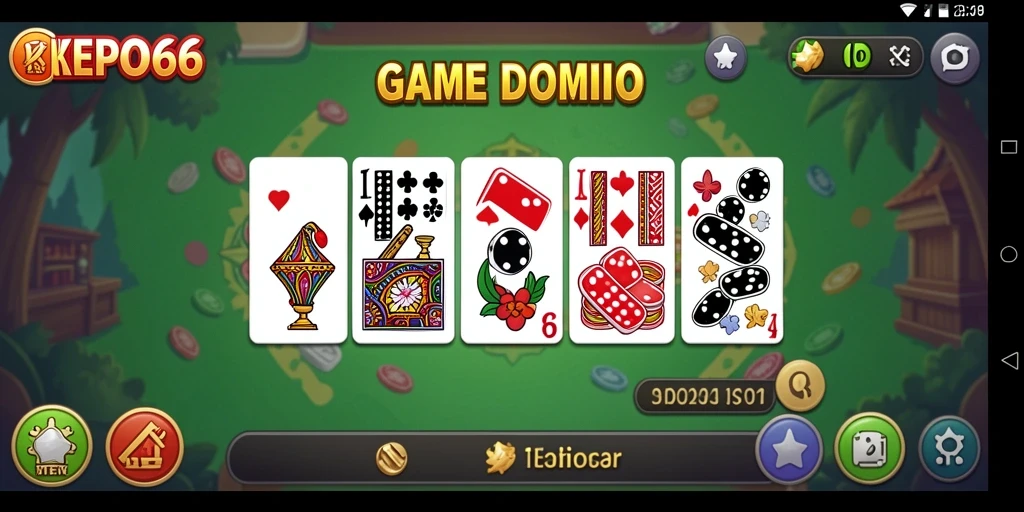 Screenshot gameplay aktif di KEPO66 saat bermain Domino.