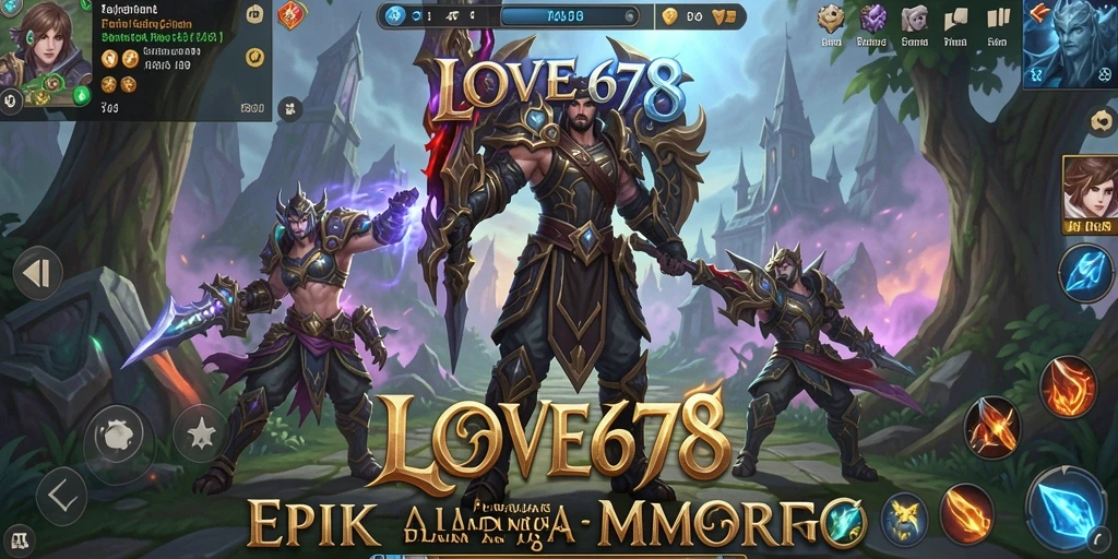 Gameplay menarik dalam dunia MMORPG LOVE678 yang luas.