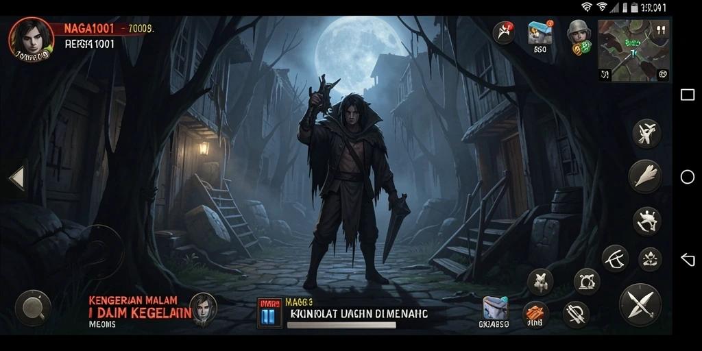 Tampilan gameplay NAGA1001 yang menyeramkan dan mendebarkan.
