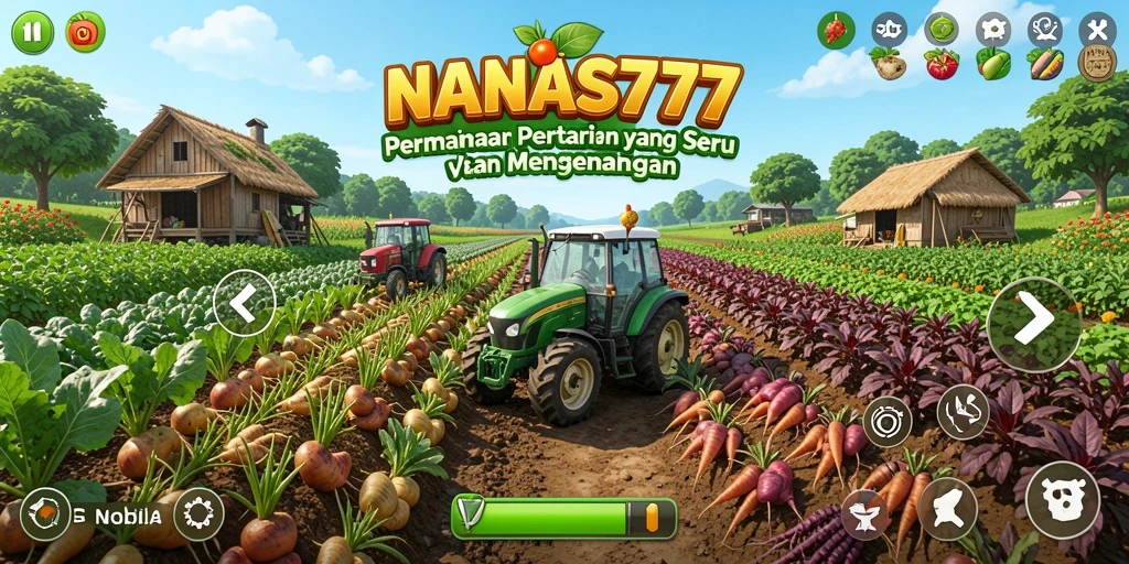 Tampilan gameplay NANAS777 yang seru dan penuh warna.
