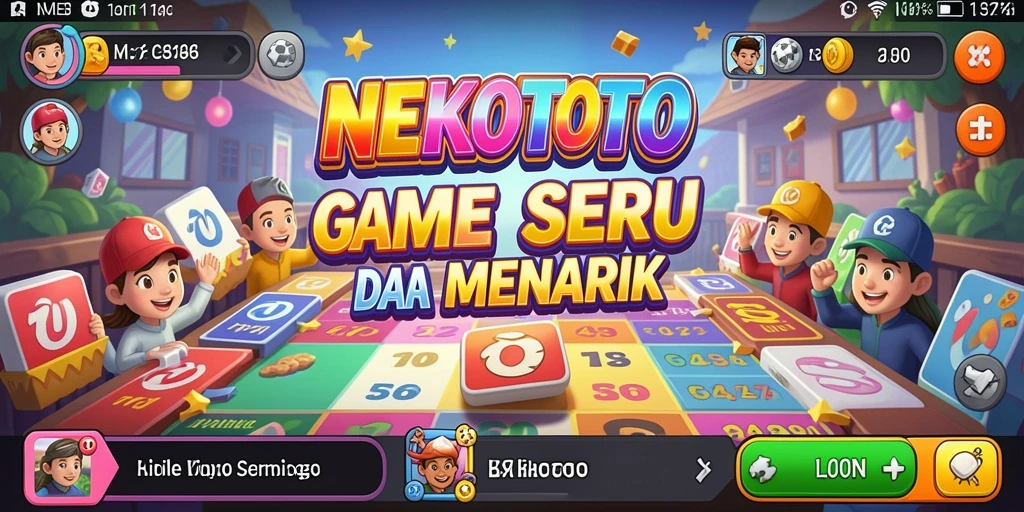 Screenshot gameplay NEKOTOTO menunjukkan suasana Bingo yang seru dan interaktif.