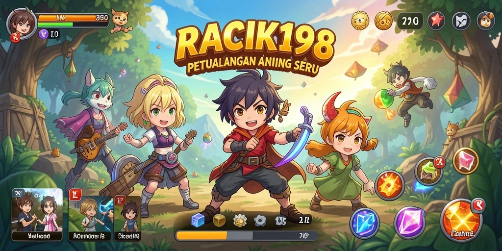 Screenshot gameplay menunjukkan pertarungan epik karakter anime.
