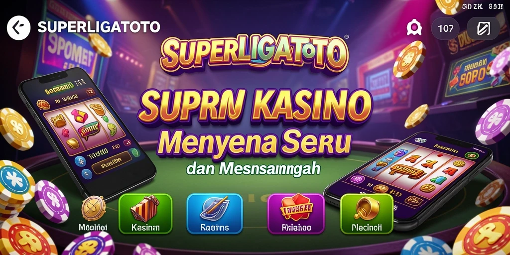 Perlihatkan pengalaman seru saat bermain game Kasino SUPERLIGATOTO.