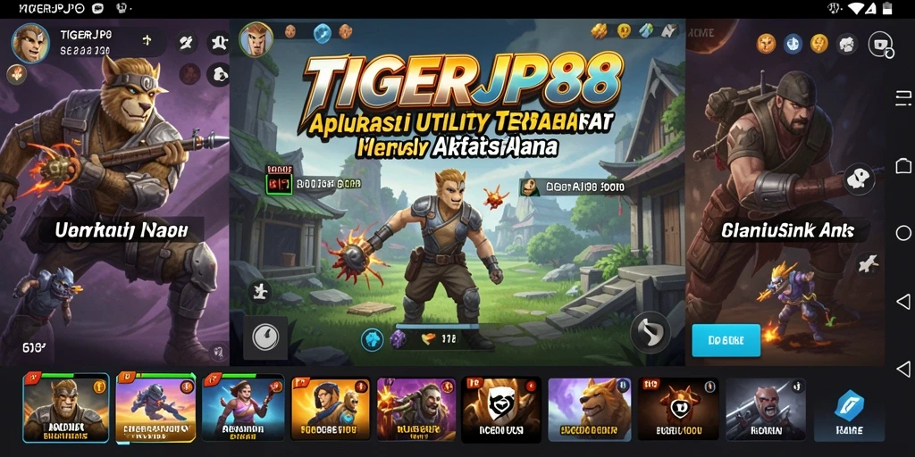 Tampilan antarmuka intuitif dan mudah dipahami di TIGERJP88.