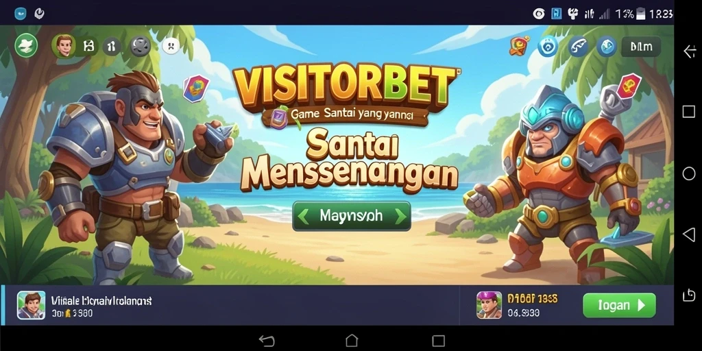 Tampilan gameplay menarik dari VISITORBET dengan berbagai mini-games.
