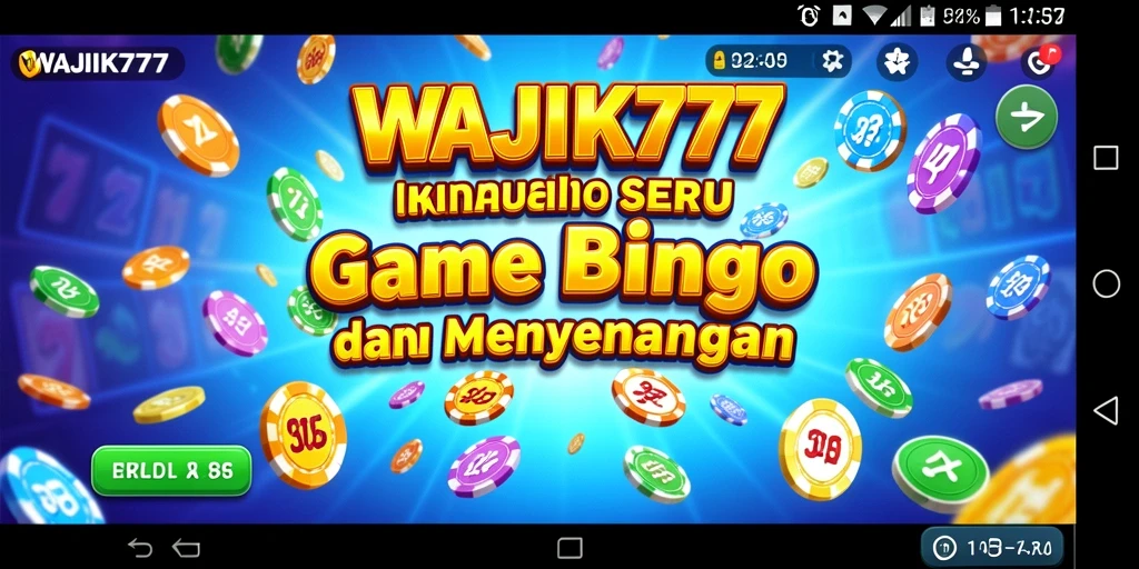 Tampilan gameplay Bingo yang menegangkan dan menyenangkan dalam WAJIK777.