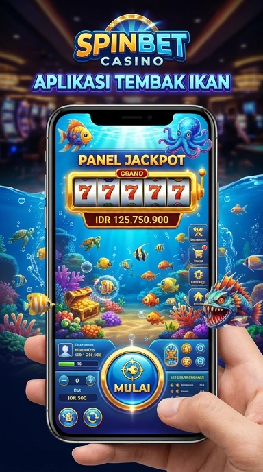 Layar utama aplikasi spinbet dengan navigasi yang mudah.