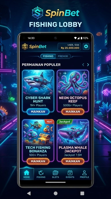 Fitur-fitur menarik di dalam aplikasi spinbet.